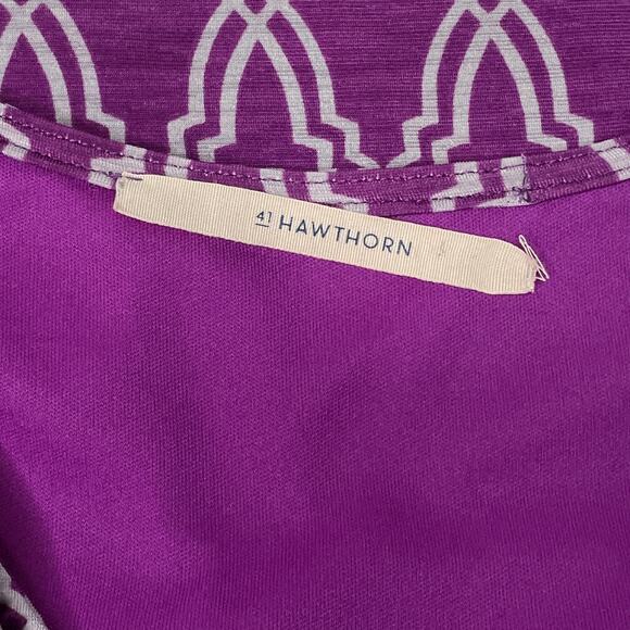 41 Hawthorn Sleeveless Dress Surplice Neck Purple Size Medium - Picture 6 of 7